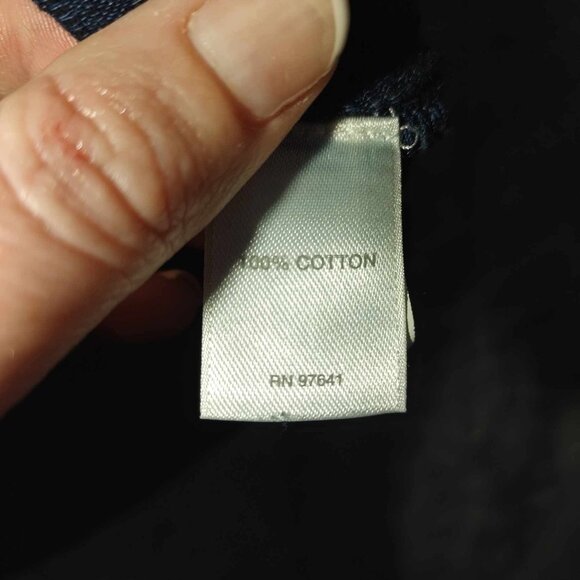 Pure Jill Women S Blue Versatile Modest Minimalist Edgy Slouchy LongSleeve Shirt - Picture 5 of 6